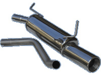 100% RVS Sportuitlaat Renault Megane 1.6 (90pk) 1996- 102mm