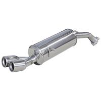 100% RVS Sportuitlaat Peugeot 208 1.6 16v Turbo GTi (200pk) 2013- 2x80mm