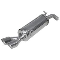 100% RVS Sportuitlaat Peugeot 208 1.6 16v Turbo GTi (200pk) 2013- 2x80mm Racing