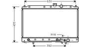 mitsubishi RADIATEUR Mitsub Lancer 2.0D 92-97