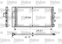 Kondensator, Klimaanlage Valeo 817703