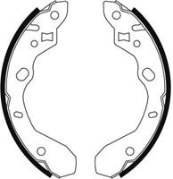 Bremsbackensatz Hinterachse ABS 9066