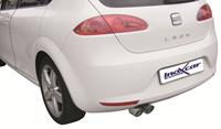 100% RVS Sportuitlaat Seat Leon 1P 1.4TSi (125pk) 2010- 2x80mm Racing