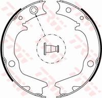 TRW Handbremsbeläge GS8479 Handbremsbacken,Bremsbackensatz, Feststellbremse MITSUBISHI,OUTLANDER I CU_W,LANCER Kombi CS_W,PAJERO PININ H6_W, H7_W