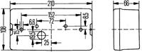 HELLA Heckleuchte 2VP 006 040-121  MULTICAR,M25,M26