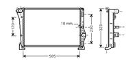 lancia RADIATEUR DIESEL 1.3 JTD - Type Magneti Ma 73002088