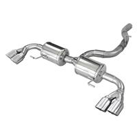 100% RVS Dubbele Sportlaat Audi A1 (8X) S1 2.0 TFSI 231pk Quattro Sportback 2014- 2x80mm X-Race