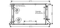 audi RADIATEUR A4/A5/Q5 18i/20i/20TDi AT 03002293