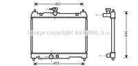 toyota Radiateur TOA2251