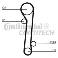 CONTITECH Zahnriemen CT781 Steuerriemen HYUNDAI,NISSAN,MATRIX FC,COUPE RD,ELANTRA XD,ELANTRA Stufenheck XD,LANTRA II Wagon J-2,LANTRA II J-2