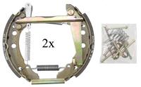 A.B.S. Bremsensatz, Trommelbremse 111400  VW,SEAT,POLO 6N2,POLO 6N1,GOLF II 19E, 1G1,GOLF I Cabriolet 155,POLO 86C, 80,POLO Coupe 86C, 80