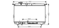 hyundai RADIATEUR SONATA 5/6 AT +/zonder AIRCO 98-