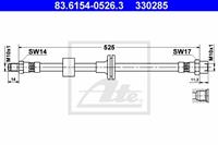 Bremsschlauch Vorderachse ATE 83.6154-0526.3