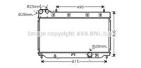 Kühler, Motorkühlung AVA HD2206