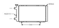 renault Radiateur R18/fuego/trafic1 78-89