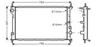 ford RADIATEUR TRANSIT 1.8 MT zonder AIRCO 02-