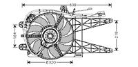 fiat KOELVENTILATOR COMPLEET 1.2 Type Valeo met AIRCO