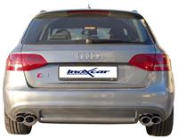 100% RVS Dubbele Sportlaat Audi S4 Avant 3.0TFSi Quattro (333pk) 2009- Links/Rechts 2x90x70mm