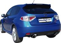 100% RVS Dubbele Sportlaat Subaru Impreza 2.5 WRX STi (300pk) 2008- Links/Rechts 150x105mm