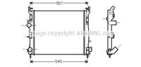 Kühler, Motorkühlung AVA RTA2362