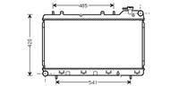 subaru RADIATEUR BENZINE tot98 1.6 / 1.8 / 2.0