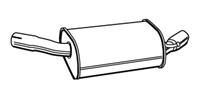 Endschalldämpfer hinten Walker 22962
