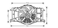 renault KOELVENTILATOR Diesel, zonder Airco