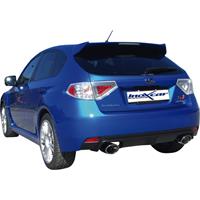 100% RVS Dubbele Sportlaat Subaru Impreza WRX STi (300pk) 2010- Links/Rechts 150x105mm Oblique