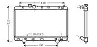 toyota RADIATEUR Picnic 2.0 Hand 11/96-