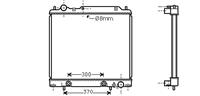 mitsubishi Radiateur Spacegear 25td At 94-00