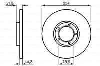 Bremsscheibe Vorderachse Bosch 0 986 478 345