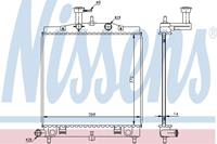 Kühler, Motorkühlung Nissens 66760