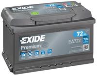 Exide EA722 Premium Carbon Boost 72Ah 720A Autobatterie