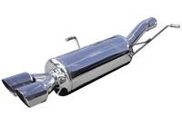 100% RVS Sportuitlaat Peugeot RCZ 1.6THP (200pk) 2010- 2x80mm Racing