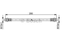 Bremsschlauch Hinterachse Bosch 1 987 476 985