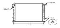 citroen RADIATEUR DIESEL 98>03 19 D met AIRCO