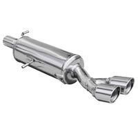 100% RVS Sportuitlaat Peugeot 308 1.6THP GTi (200pk) 2011-2013 Ã65mm 2x80mm X-Race