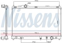 Kühler, Motorkühlung Nissens 606167