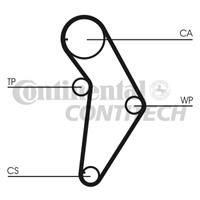 CONTITECH Zahnriemen CT973 Steuerriemen FIAT,LANCIA,SEICENTO 187,PUNTO 176,CINQUECENTO 170,PANDA 141A_,UNO 146A/E,SEICENTO Van 187,PUNTO Van 176L