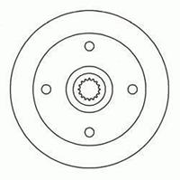 Bremstrommel Hinterachse ABS 7161-S