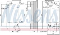 Oliekoeler, vertrager NISSENS 90768