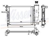 Kühler, Motorkühlung Nissens 61358