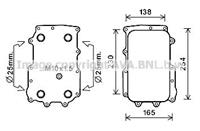 highwayautomotive Oliekoeler, motorolie AVA COOLING DF3072