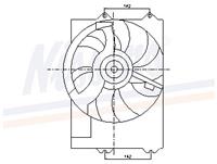 NISSENS Lüfter 85267 Elektrolüfter,Hochleistungslüfter ROVER,MG,25 RF,200 RF,45 Stufenheck RT,45 RT,400 RT,CABRIOLET XW,400 Hatchback RT,200 Coupe XW