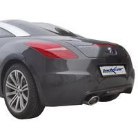 100% RVS Sportuitlaat Peugeot RCZ 1.6THP (200pk) 2010- 150x105mm Oblique