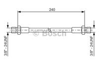 BOSCH Bremsschläuche 1 987 476 288 Bremsschlauch PORSCHE,911,911 Targa,911 Cabriolet