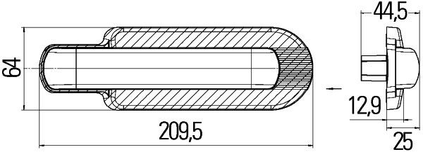 Zusatzblinkleuchte Hella 2BM 011 788-001