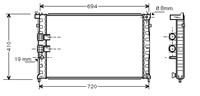 peugeot Radiateur 406 Ii 2,0 Coupe 40002231