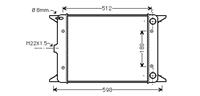 volkswagen Radiateur 1500 8/75 > 6/78 O