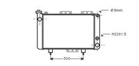 Radiateur Renault R4/r6 1.1mt 78-92